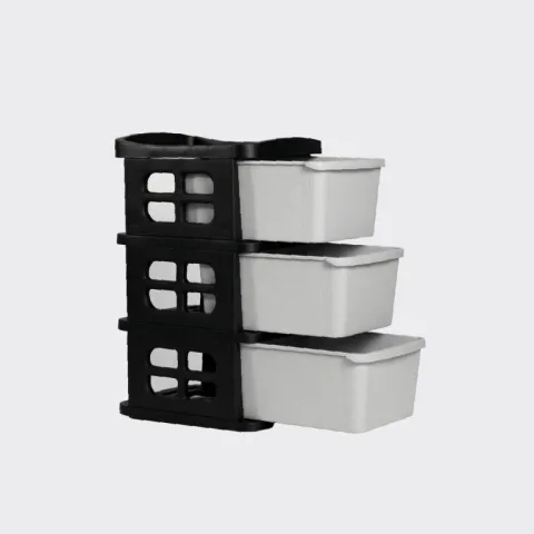 Drawer set, 3 drawers